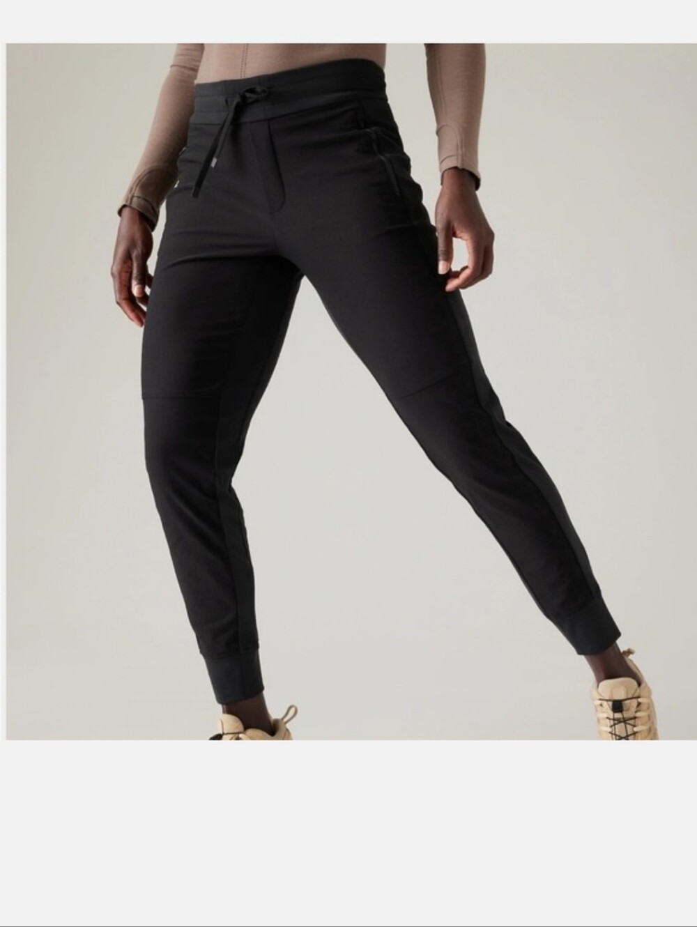 Athleta Black Headlands Hybrid Trek Jogger Pants Size 8 - Picture 2 of 7